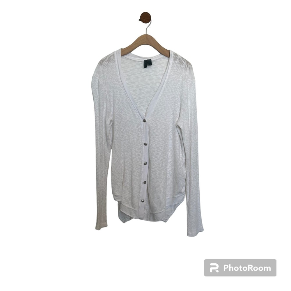 Left Of Center Anthropologie Long Sleeve Evie Cardigan Sweater Sz Medium - Picture 2 of 15